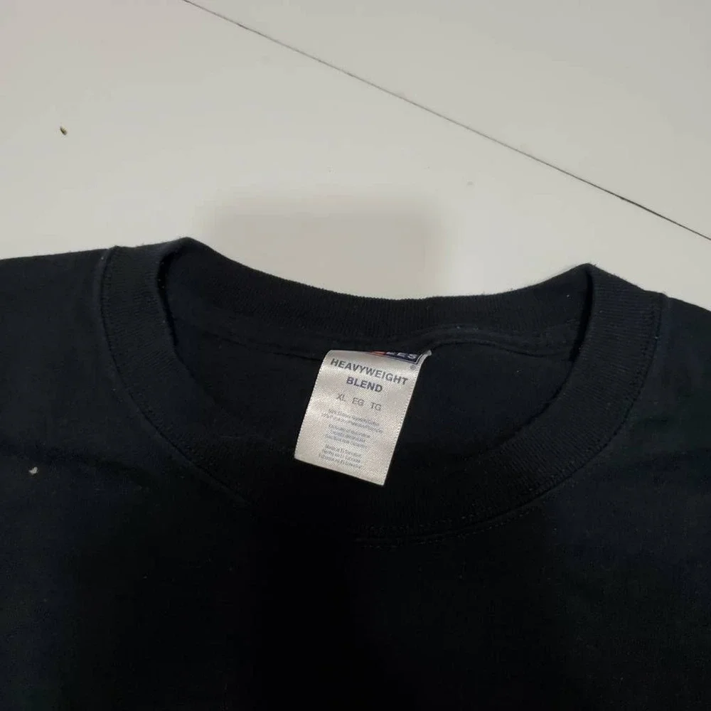 Jerzees‎ Mens Graphic T-Shirt Black Clyde Invitational Meet Crew Neck Tee XL